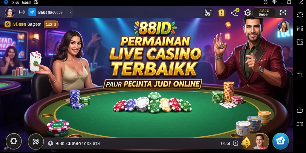 Tangkapan layar gameplay Live Casino di 88ID yang mengesankan.