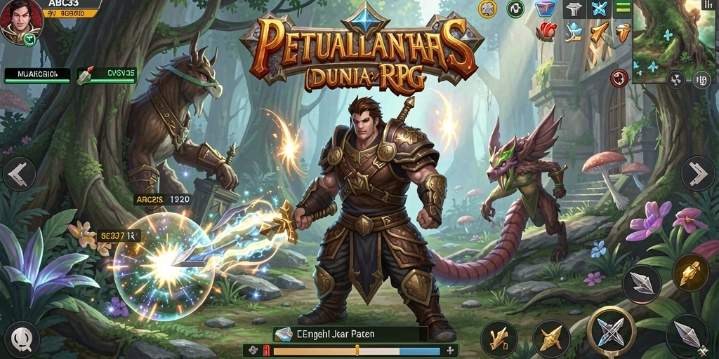 Tampilan gameplay RPG yang mendalam dan menawan dari ABC33.