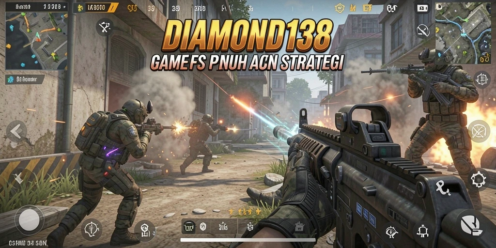 Tampilkan aksi seru gameplay FPS DIAMOND138 dengan grafis menawan.