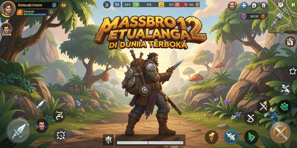Tampilan gameplay <strong>MASBRO12</strong> yang menakjubkan dalam dunia terbuka.