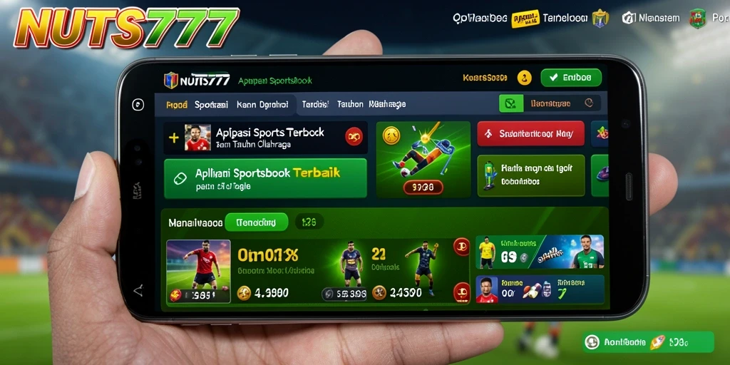 Screenshot utama NUTS777 menunjukkan tampilan taruhan olahraga yang menarik.