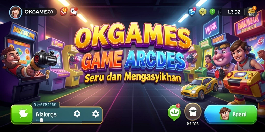 Screenshot OKGAMES menampilkan aksi gameplay arcade yang seru.