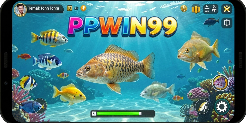Screenshot gameplay menarik dari PPWIN99 yang menunjukkan aksi Tembak Ikan.