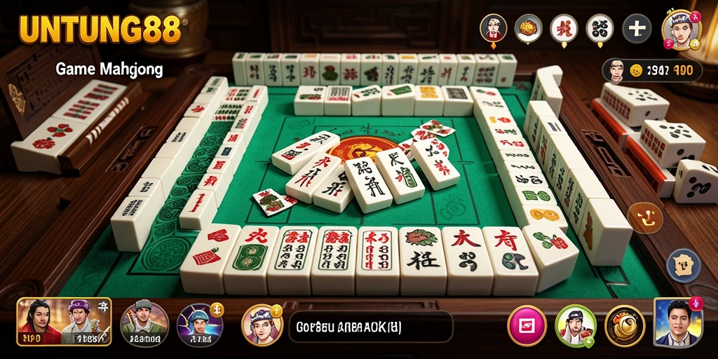 Screenshot UNTUNG88 menampilkan gameplay Mahjong yang seru dan interaktif.